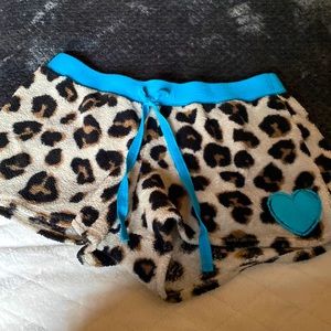 Pajama Shorts Justice - Leopard Print Soft